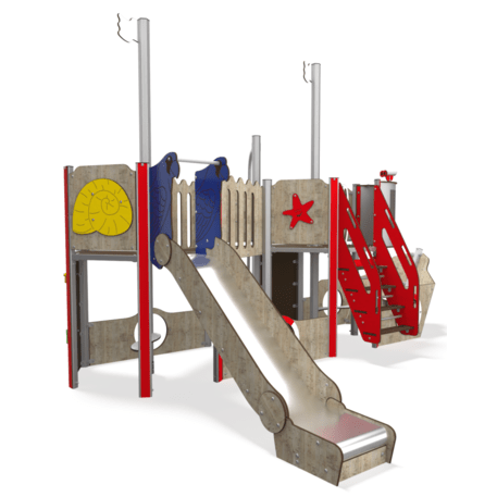  Vaikų žaidimo aikštelės kompleksas, kolekcija 'Piratų laivas / MBG-1209_CI 12-2002-T04'