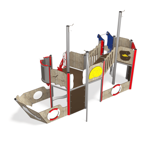  Vaikų žaidimo aikštelės kompleksas, kolekcija 'Piratų laivas / MBG-1209_CI 12-2002-T04'