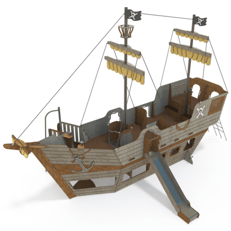  Vaikų žaidimo aikštelės kompleksas, kolekcija 'Piratų laivas / MBG-1228_CI 15-1005-T02'