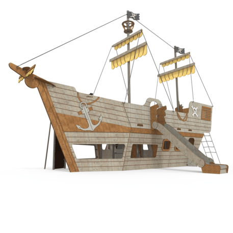  Vaikų žaidimo aikštelės kompleksas, kolekcija 'Piratų laivas / MBG-1228_CI 15-1005-T02'