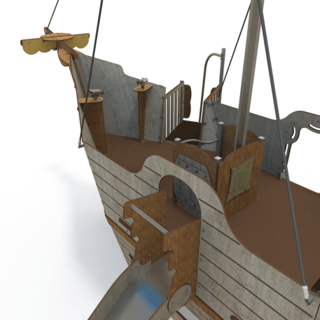  Vaikų žaidimo aikštelės kompleksas, kolekcija 'Piratų laivas / MBG-1228_CI 15-1005-T02'