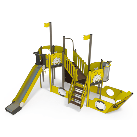  Vaikų žaidimo aikštelės kompleksas, kolekcija 'Piratų laivas / MBG-1238_CI 15-2002-Q22'