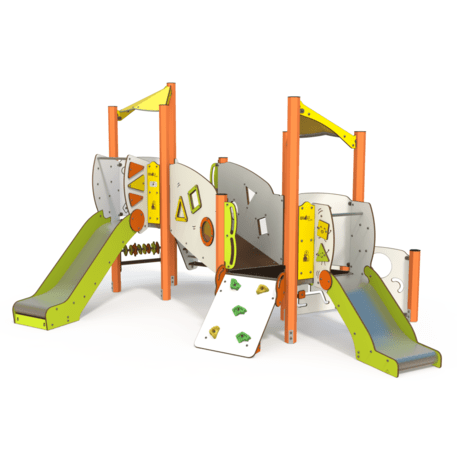 Žaidimų aikštelių kompleksas vaikams nuo 2 metų amžiaus – kolekcija 'MINI / MBG-2244_MI 09-2033-AC07'