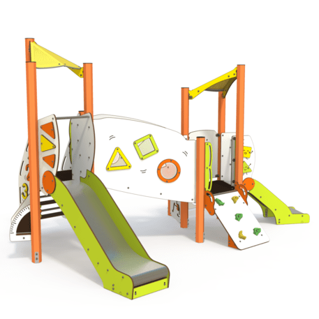 Žaidimų aikštelių kompleksas vaikams nuo 2 metų amžiaus – kolekcija 'MINI / MBG-2244_MI 09-2033-AC07'