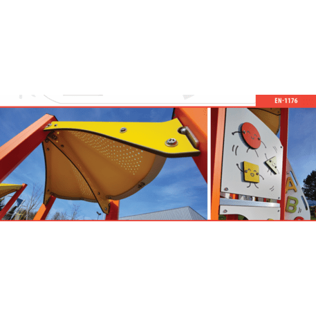 Žaidimų aikštelių kompleksas vaikams nuo 2 metų amžiaus – kolekcija 'MINI / MBG-2244_MI 09-2033-AC07'