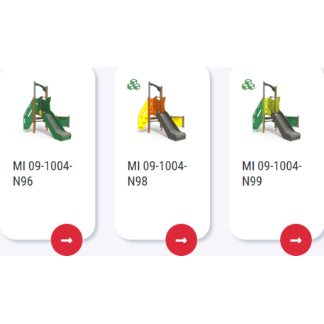 Žaidimų aikštelių kompleksas vaikams nuo 2 metų amžiaus – kolekcija 'MINI / MBG-2150_MI 09-1004-N22'