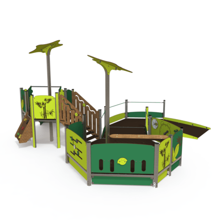 Žaidimų aikštelių kompleksas vaikams nuo 2 metų amžiaus – kolekcija 'MBG-2256_MI 09-2059-T01'