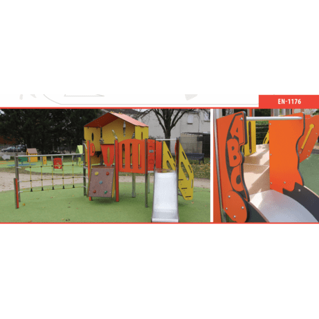 Žaidimų aikštelių kompleksas vaikams nuo 2 metų amžiaus – kolekcija 'MINI / MBG-2281_MI 09-2077-N22'