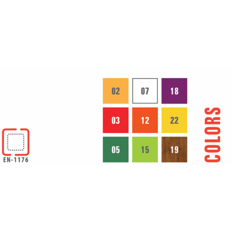 Žaidimų aikštelių kompleksas vaikams nuo 2 metų amžiaus – kolekcija 'MINI / MBG-2286_MI 09-2080-T02'