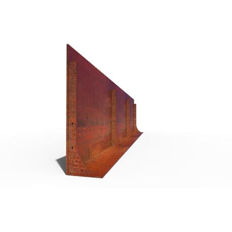 Corten plieno vejos atitvėrimo bortelis, 2-10 mm storio, aukštis 350-750 mm 'Premium / STF/22-23-01/MDL'