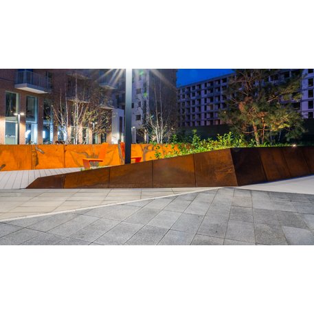 Corten plieno vejos atitvėrimo bortelis, 2-10 mm storio, aukštis 350-750 mm 'Premium / STF/22-23-01/MDL'