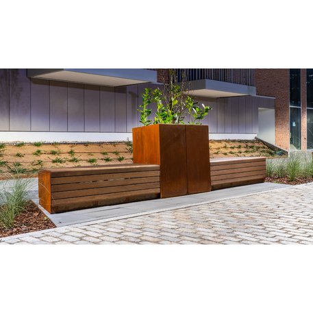 Corten plieno vejos atitvėrimo bortelis, 2-10 mm storio, aukštis 350-750 mm 'Premium / STF/22-23-01/MDL'