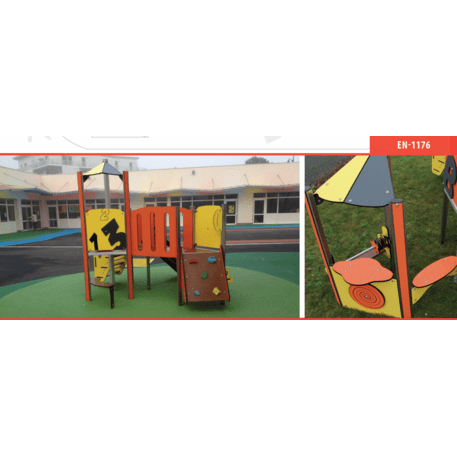 Žaidimų aikštelių kompleksas vaikams nuo 2 metų amžiaus – kolekcija 'MINI / MBG-2296_MI 09-2084-E03'