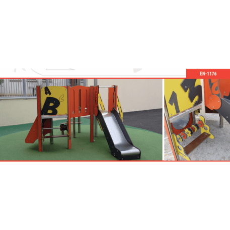 Žaidimų aikštelių kompleksas vaikams nuo 2 metų amžiaus – kolekcija 'MINI / MBG-2299_MI 09-2087-N22'