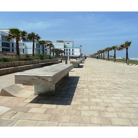 Betoninis modulinis suolas su arba be atlošo 'Premium / Pause 262,5cm'