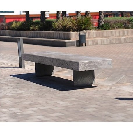 Betoninis modulinis suolas su arba be atlošo 'Premium / Pause 262,5cm'