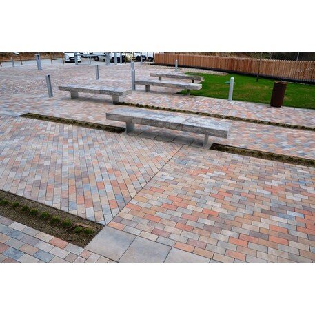 Betoninis modulinis suolas su arba be atlošo 'Premium / Pause 262,5cm'