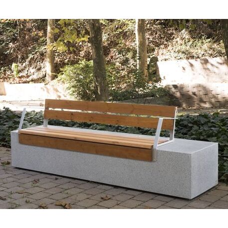 Modulinis betoninis suolas – su arba be medinės sėdimos dalies 'Premium / Basic 60 / MDL_ 60cm'