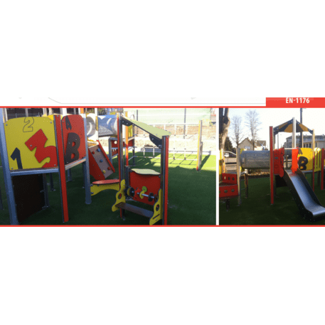 Žaidimų aikštelių kompleksas vaikams nuo 2 metų amžiaus – kolekcija 'MINI / MBG-2321_MI 09-3011-P15'