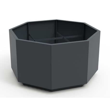 Metalinis lauko vazonas (gėlinė) 'Planter OCT / 160x160xH/89,6cm'