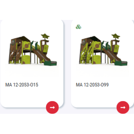 Complesso per parco giochi per bambini dai 2 anni – collezione 'MAXI / MBG-2413_MA 12-2053-O18'