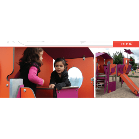 Complesso per parco giochi per bambini dai 2 anni – collezione 'MAXI / MBG-2413_MA 12-2053-O18'