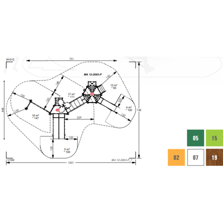 Игровой комплекс для детей от 2 лет – коллекция 'MAXI / MBG-2438_MA 12-2083-P15'