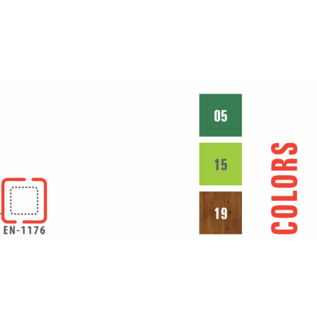Комплекс детских площадок для детей от 2 до 12 лет – коллекция 'MEGA / MBG-2543_ME 18-2009-P15'