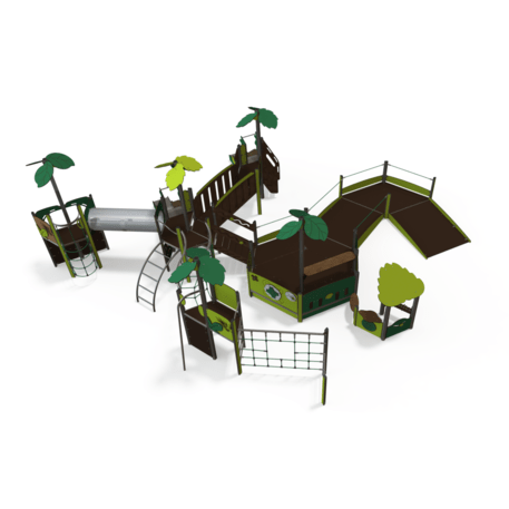Kompleks placu zabaw dla dzieci od 2. roku życia – kolekcja 'MAXI / MBG-2505_MA 12-5001-P15'