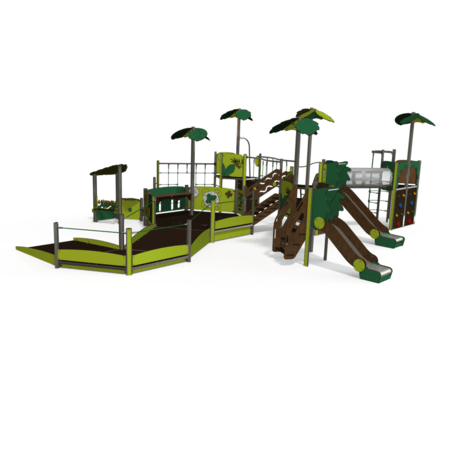 Kompleks placu zabaw dla dzieci od 2. roku życia – kolekcja 'MAXI / MBG-2505_MA 12-5001-P15'