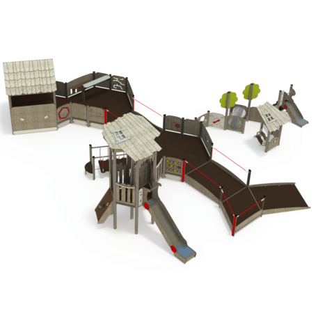 Spielplatzkomplex für Kinder ab 2 Jahren – Kollektion 'MAXI / MBG-2514_MA 12-5006-V29'