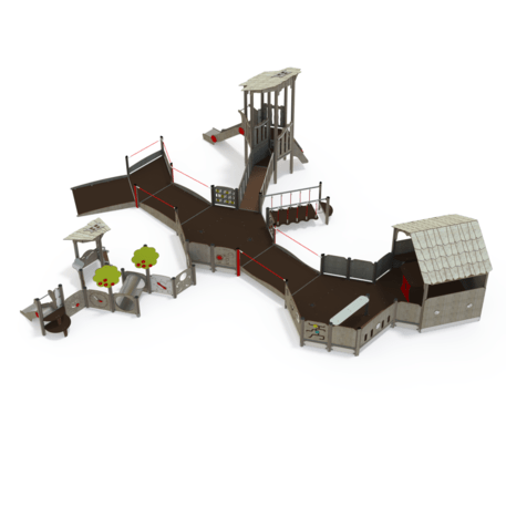 Spielplatzkomplex für Kinder ab 2 Jahren – Kollektion 'MAXI / MBG-2514_MA 12-5006-V29'