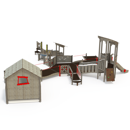 Spielplatzkomplex für Kinder ab 2 Jahren – Kollektion 'MAXI / MBG-2514_MA 12-5006-V29'