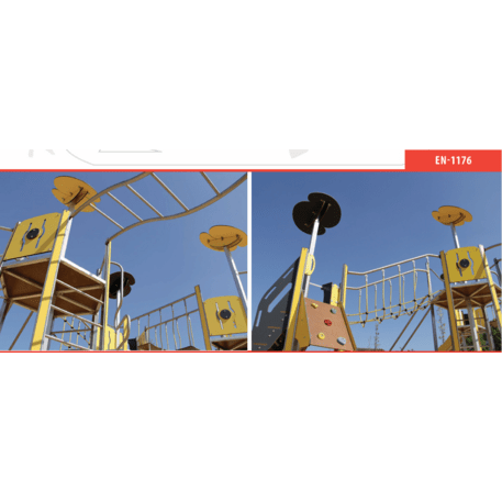 Žaidimų aikštelių kompleksas vaikams nuo 2 iki 12 metų amžiaus – kolekcija 'MEGA / MBG-2567_ME 18-3001-I22'