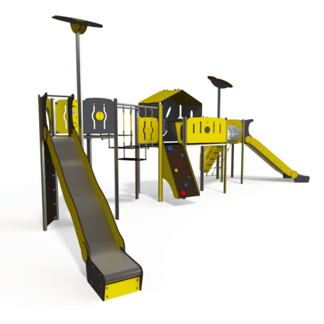 Žaidimų aikštelių kompleksas vaikams nuo 2 iki 12 metų amžiaus – kolekcija 'MEGA / MBG-2577_ME 18-3023-I22'