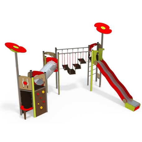 Žaidimų aikštelių kompleksas vaikams nuo 2 iki 12 metų amžiaus – kolekcija 'MEGA / MBG-2593_ME 18-3037-I99'