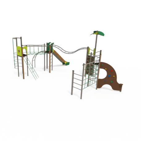 Žaidimų aikštelių kompleksas vaikams nuo 2 iki 12 metų amžiaus – kolekcija 'MEGA / MBG-2620_ME 18-4027-L19'