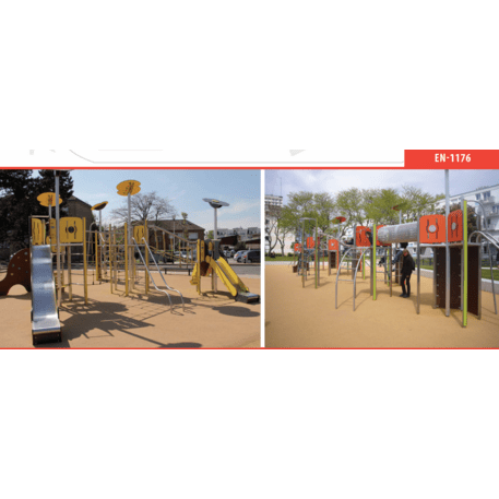 Žaidimų aikštelių kompleksas vaikams nuo 2 iki 12 metų amžiaus – kolekcija 'MEGA / MBG-2616_ME 18-4023-P15'