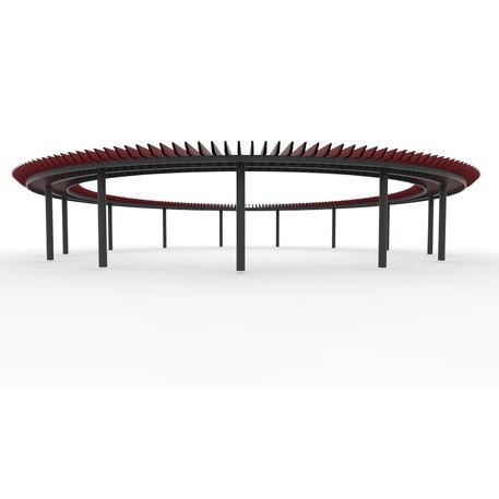 Metalinė pergolė iš iroko medienos 'Premium Collection / STF/28-31-09_03/MDL'