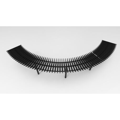 Metalinė pergolė iš iroko medienos 'Premium Collection / STF/28-31-09_03/MDL'