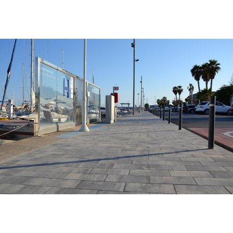 Collezione di pavimentazioni in calcestruzzo di varie dimensioni e colori 'Terana® taco'