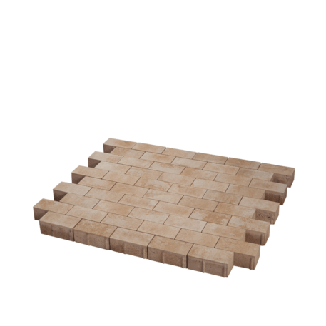 Collezione di pavimentazioni in calcestruzzo di varie dimensioni e colori 'Terana® taco'