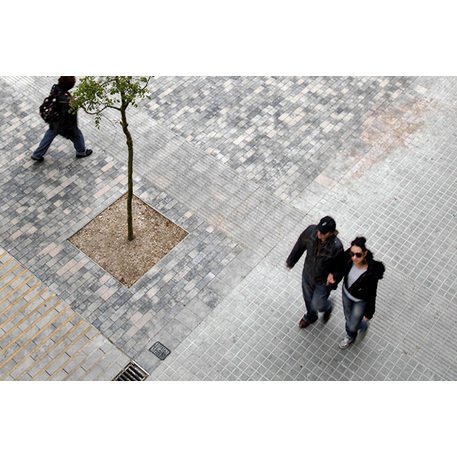 Collezione di pavimentazioni in calcestruzzo di varie dimensioni e colori 'Terana® taco'