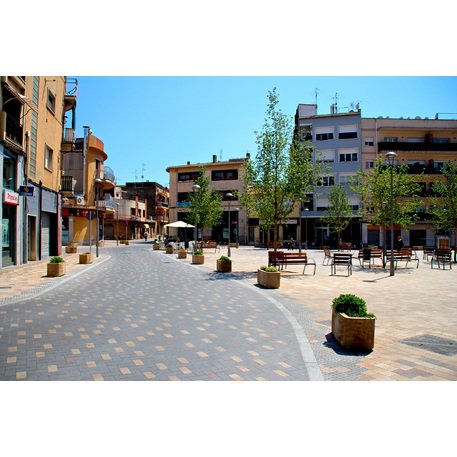 Collezione di pavimentazioni in calcestruzzo di varie dimensioni e colori 'Terana® taco'