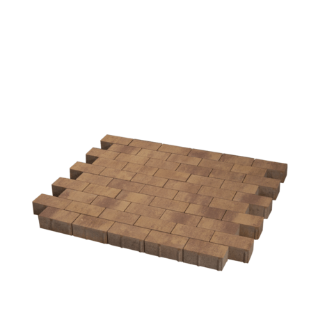 Collezione di pavimentazioni in calcestruzzo di varie dimensioni e colori 'Terana® taco'