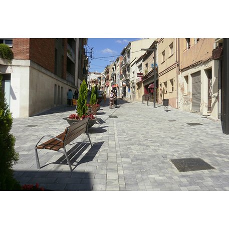 Collezione di pavimentazioni in calcestruzzo di varie dimensioni e colori 'Terana® taco'