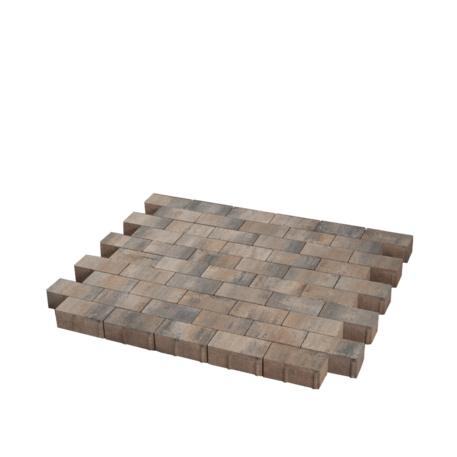 Collezione di pavimentazioni in calcestruzzo di varie dimensioni e colori 'Terana® taco'