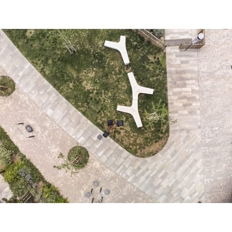 Collezione di pavimentazioni in calcestruzzo di varie dimensioni e colori 'Terana® taco'