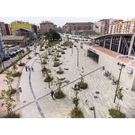 Collezione di pavimentazioni in calcestruzzo di varie dimensioni e colori 'Terana® taco'