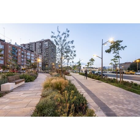 Collezione di pavimentazioni in calcestruzzo di varie dimensioni e colori 'Terana® taco'